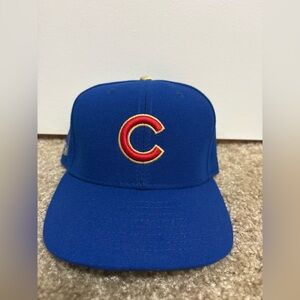 Chicago Cubs 2016 Champions New Era 59Fifty Fitted Hat Cap Size 7 1/4 Blue Gold